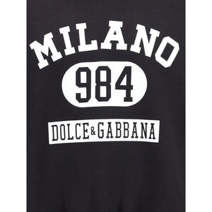 Dolce & Gabbana Black Cotton Sweatshirt