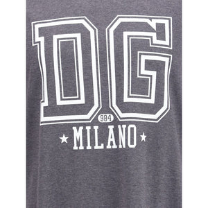Dolce & Gabbana Gray Cotton T-Shirt