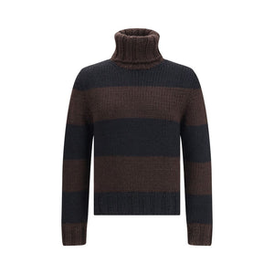 Dolce & Gabbana Brown Wool Turtleneck