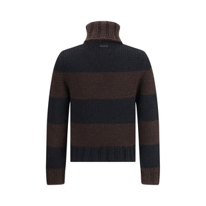 Dolce & Gabbana Brown Wool Turtleneck