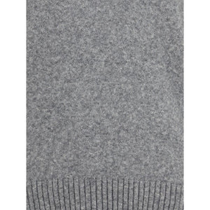 Dolce & Gabbana Gray Fleece Wool Sweatshirt