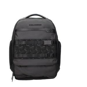 Piquadro Gray Fabric Backpack