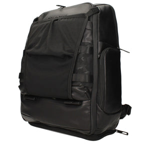 Piquadro Black Leather Backpack