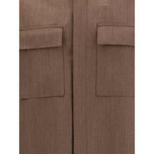 ZEGNA Brown Wool Coat