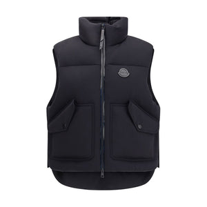 MONCLER x EDWARD ENNINFUL Black Polyamide Sleveless Jacket