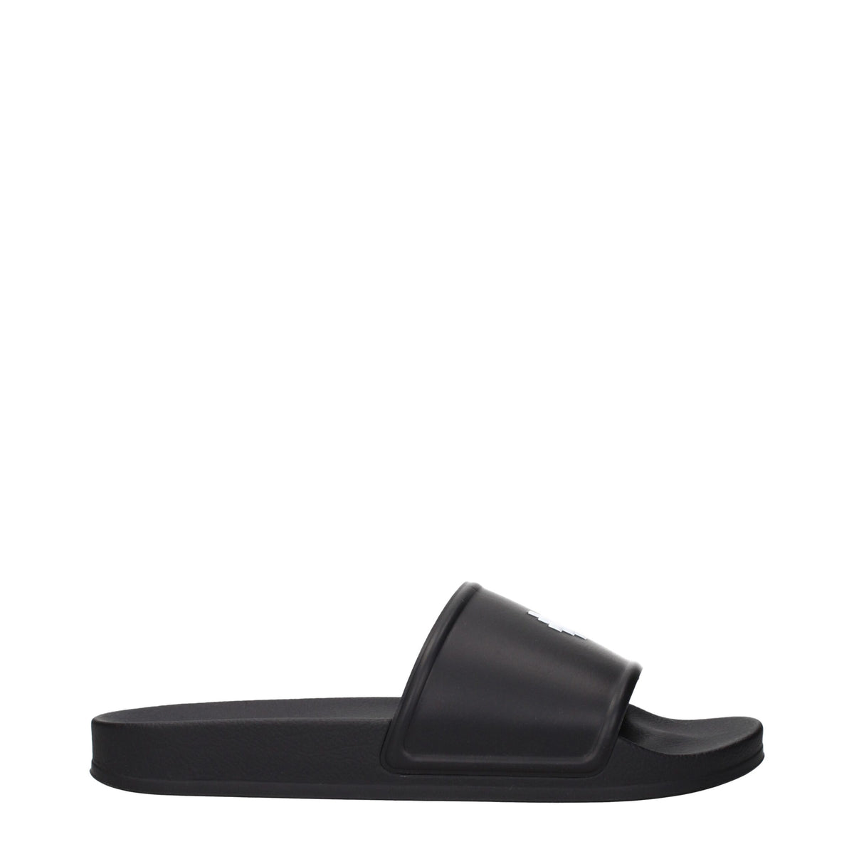 Marcelo Burlon Black Cotton Slippers