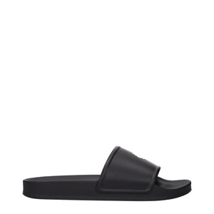 Marcelo Burlon Black Cotton Slippers