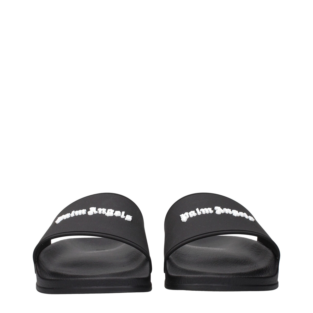 Palm Angels Black Cotton Slippers