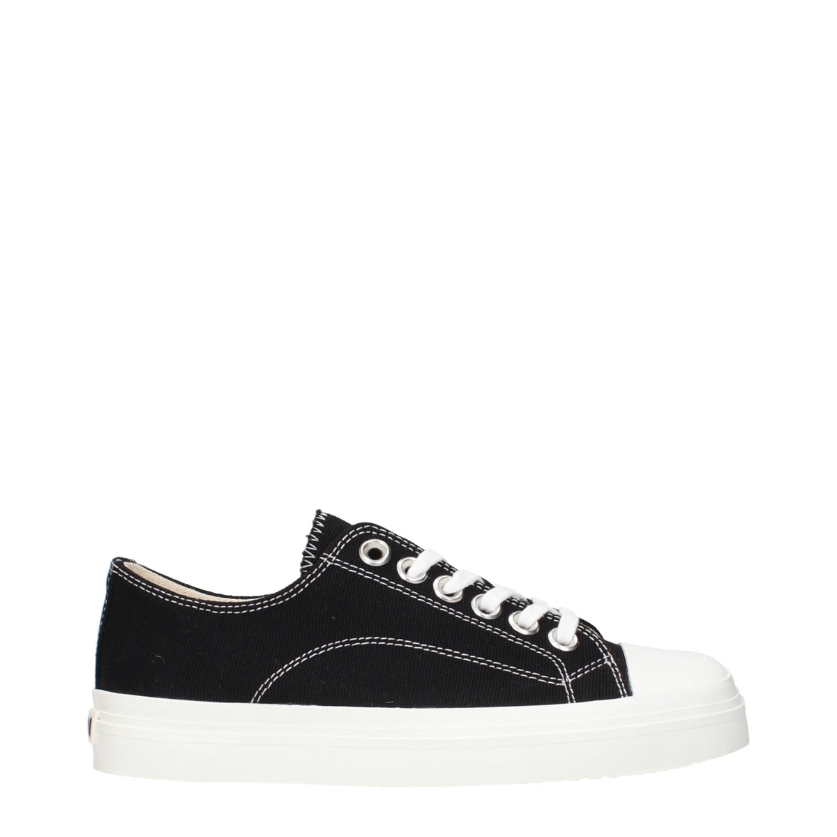 Moschino Black Fabric Low Top Sneakers