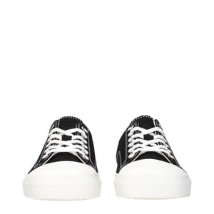 Moschino Black Fabric Low Top Sneakers