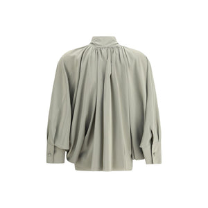 Max Mara Green Silk Blouse