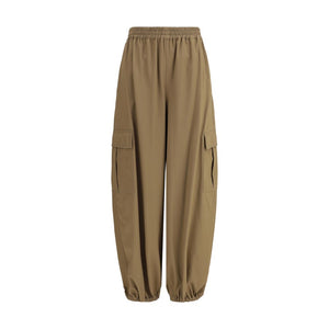 Max Mara Beige Cotton Cargo Pants