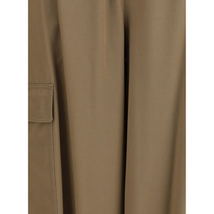 Max Mara Beige Cotton Cargo Pants