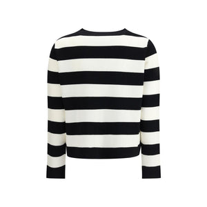 Max Mara Black Fleece Wool Sweatshirt