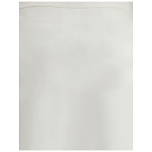 Max Mara White Viscose Long Skirt