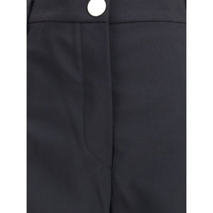 Max Mara Black Fleece Wool Casual Pants