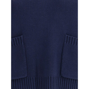 Max Mara Blue Cotton Sweatshirt