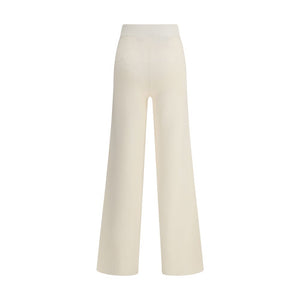 Max Mara Cream Viscose Casual Pants