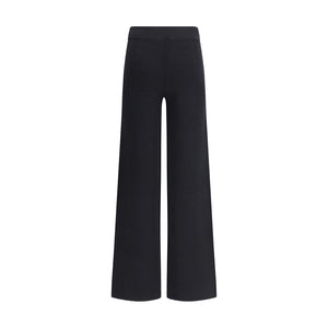 Max Mara Black Viscose Casual Pants