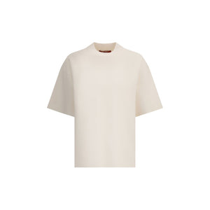 Max Mara White Polyester T-Shirt