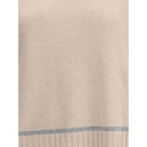 Max Mara Beige Wool Turtleneck