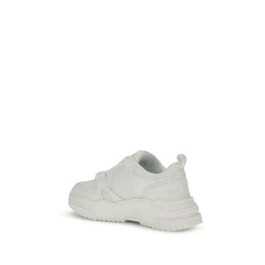 Philipp Plein White Polyester Athletic Sneakers