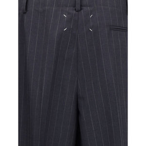 Margiela Gray Wool Casual Pants