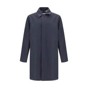 Burberry Blue Cotton Coat