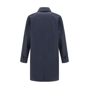 Burberry Blue Cotton Coat