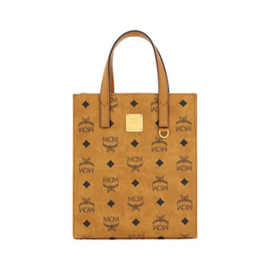 MCM Brown Cotton Handbag