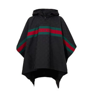 Gucci Black Polyester Trench Coat