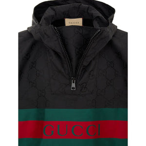 Gucci Black Polyester Trench Coat
