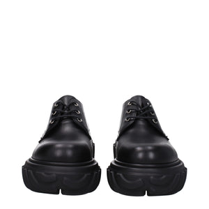 Off-White Black Leather Oxfords And Derbies