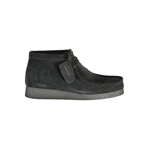 Clarks Black Leather Men Sneaker