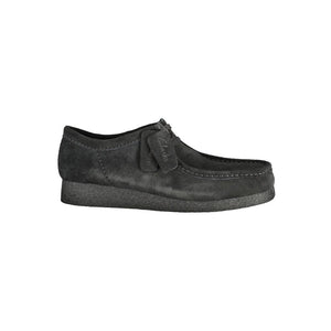 Clarks Black Leather Men Sneaker