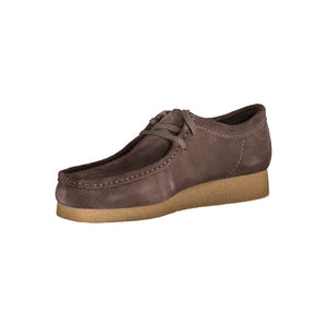 Clarks Brown Leather Men Sneaker