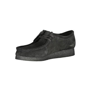 Clarks Black Leather Men Sneaker
