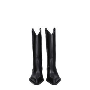 Off-White Black Leather Boots