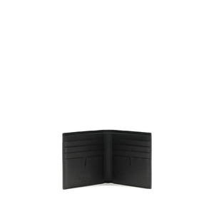 Burberry Black Calf Leather Bos Taurus Wallet