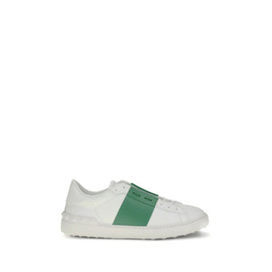 Valentino Garavani White Calf Leather Bos Taurus Low Top Sneakers