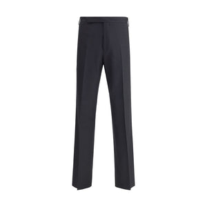 Lardini Black Viscose Casual Pants