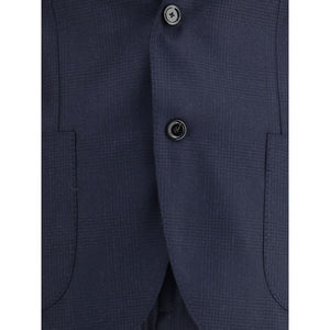 Lardini Blue Wool Two-Piece Suit