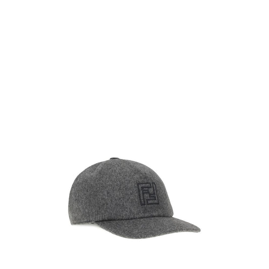 Fendi Gray Wool Cap (Baseball Hat)