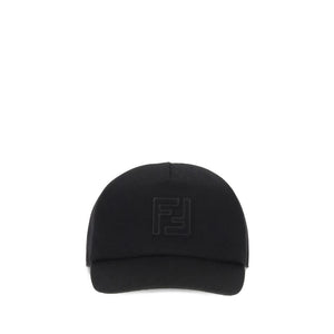 Fendi Black Wool Cap (Baseball Hat)