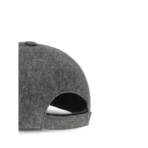 Fendi Gray Wool Cap (Baseball Hat)