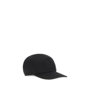 Fendi Black Wool Cap (Baseball Hat)