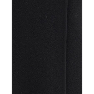 RIER Black Fleece Wool Long Skirt