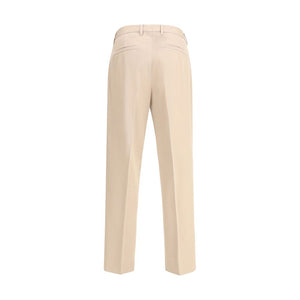 ZEGNA Beige Cotton Dress Pants