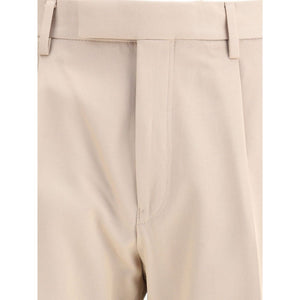 ZEGNA Beige Cotton Dress Pants