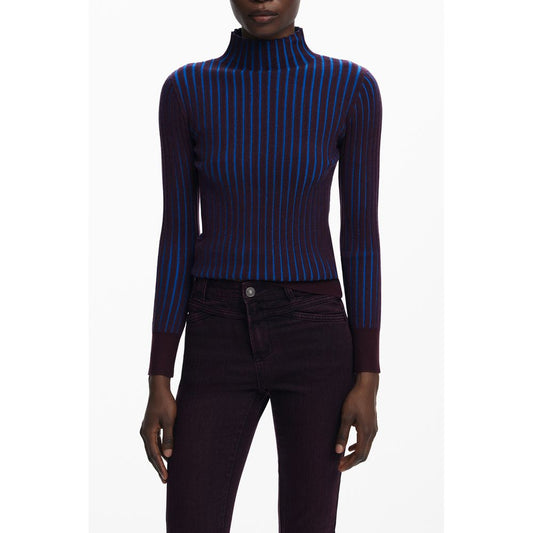 Desigual Brown Polyester Women Sweater